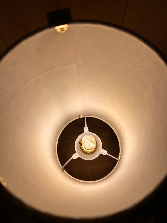 LIN 15 | Table Lamp | Handmade Washi Lampshade with Mahogany Frame