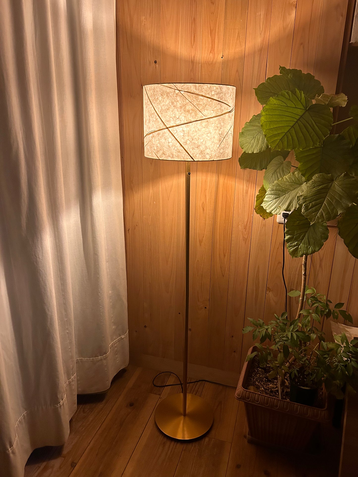 LIN - 32cm(12.5") Handcrafted Washi Lampshade - Handmade Japanese Lamp