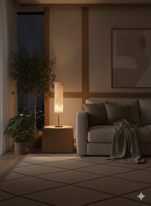 LIN 15 | ランプシェード | 手漉き和紙の灯り | 間接照明