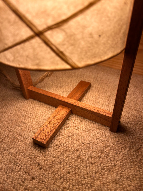 LIN 15 | Handmade Table Lamp | Mahogany Frame