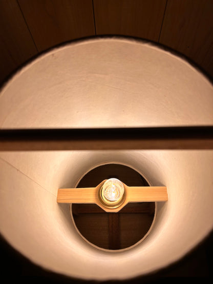 LIN 15 | Handmade Table Lamp | Mahogany Frame