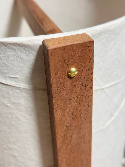 LIN 15 | Handmade Table Lamp | Mahogany Frame