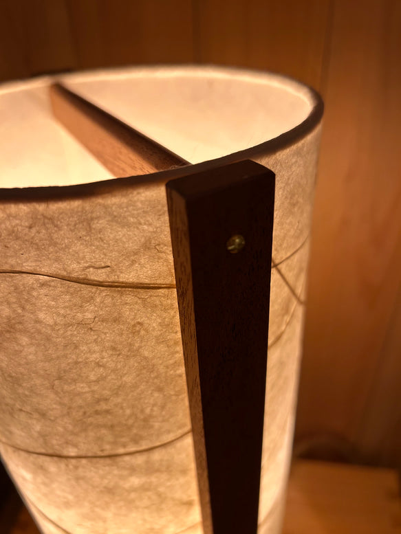 LIN 15 | Handmade Table Lamp | Mahogany Frame