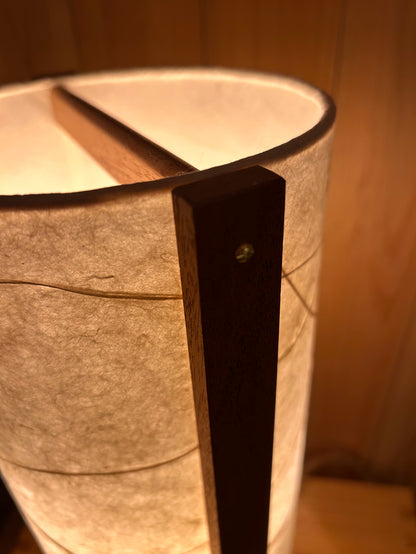 LIN 15 | Handmade Table Lamp | Mahogany Frame