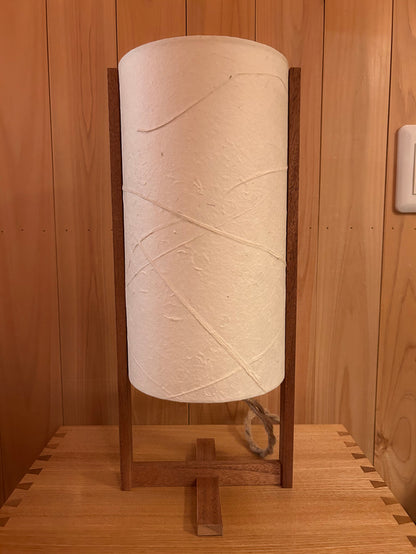 LIN 15 | Handmade Table Lamp | Mahogany Frame