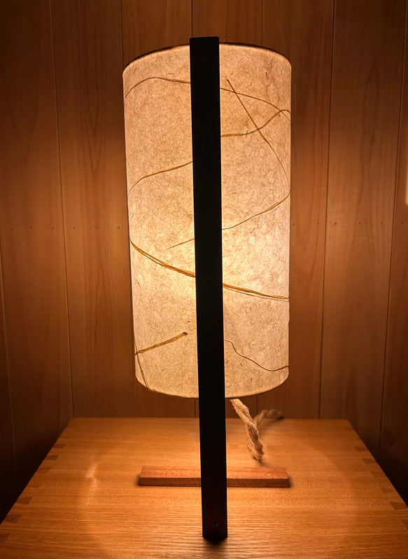 LIN 15 | Handmade Table Lamp | Mahogany Frame