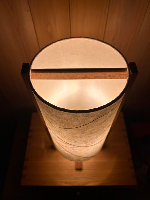 LIN 15 | Handmade Table Lamp | Mahogany Frame